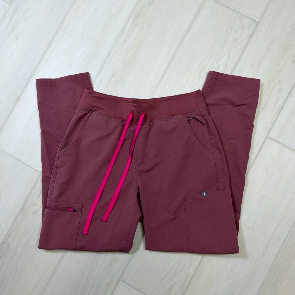 FIGS Yola High Rise Slim Straight Leg Scrub Pants Medical Nursing Uniform Size M